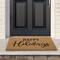 30" Happy Holidays Natural Coir Christmas Doormat